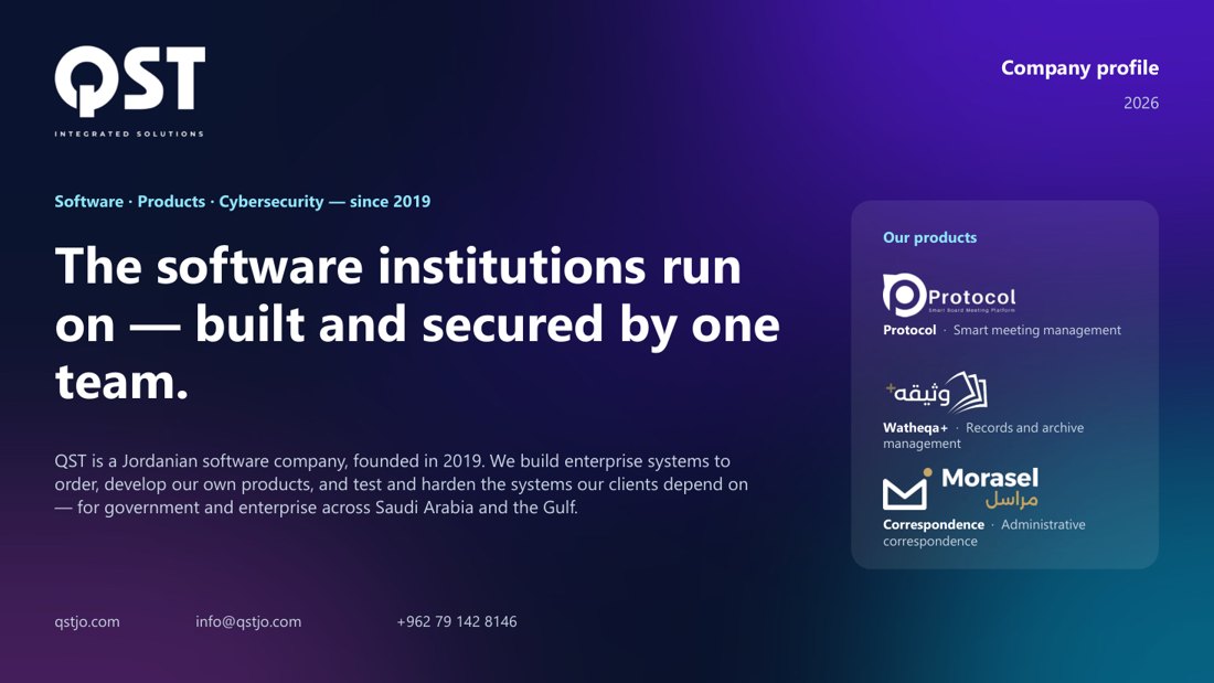 Cover of the QST company profile