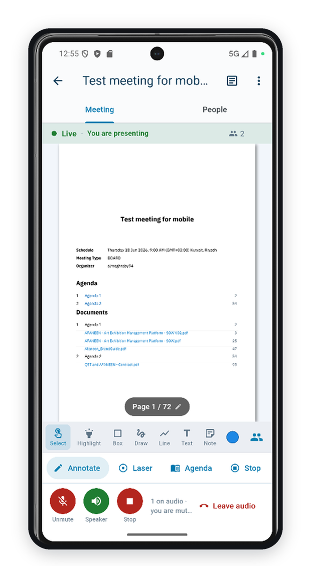 Protocol on a phone